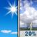 Tuesday: A 20 percent chance of showers and thunderstorms after 1pm.  Mostly sunny and hot, with a high near 96.
